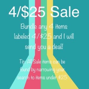 4/$25 SALE‎